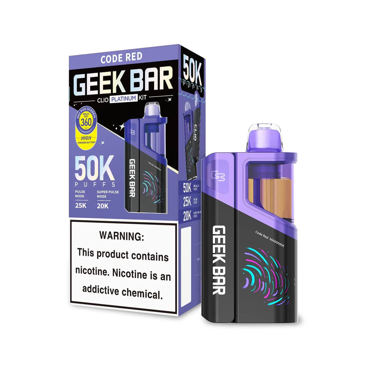 Geek Bar CLIO Platinum 50K Kit - Code Red